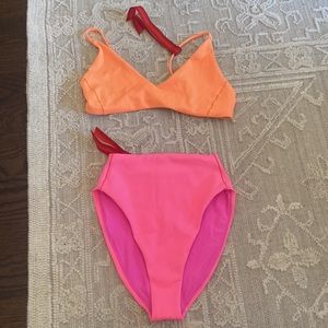 NWT Left on Friday Hi Hi Bottom Small Zinc (neon pink)